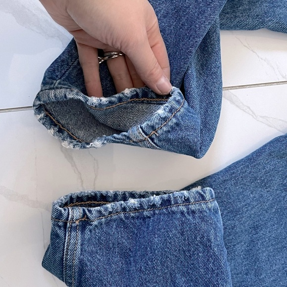 PULL & BEAR/👖High-waisted mom jeans/ Blue/ Size US 31 - Picture 9 of 13